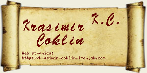 Krasimir Coklin vizit kartica